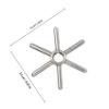 Snowflake Stainless Steel Cup Washer Head Silver for Glass view 2