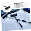 ZUNOXAZ Glass Squeegee Window Cleaning Wiper with Dual-Sided Replaceable Rubber Strip and Microfibre Scrubber Cloth for Home Car and Bathroom Glass Mirrors view 3