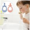 CTIRCHIU 2 Pcs Baby Silicone Toothbrush Set with Soft Food Grade Silicone Bristles, Comfortable to Use and Prevents Teeth Recession, Lightweight Design for Birthday and Baby Random Color view 2