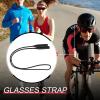 Adjustable Glasses Strap - Eye Protection Strap | Black Silicone Fit Rope Eyewear Retainer | Glasses Eyewear Eye Protector | Fixing Rope Unisex Retainer | Buckle Sports Adults Kids Men Women view 2