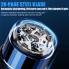 Mini Electric Shaver for Men Women, USB-C Rechargeable Capsule Razor with Wet and Dry Shaving, Portable Shaver with Digital Display, Cordless Compact Shaver for Travel Home Business Trip (Blue) view 3