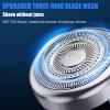 Mini Electric Shaver for Men Women, USB-C Rechargeable Capsule Razor with Wet and Dry Shaving, Portable Shaver with Digital Display, Cordless Compact Shaver for Travel Home Business Trip (Blue) view 4