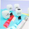 BELLIFFY Mini Denture Toothbrush 3Pcs Pack Comfortable Bristles Double-Ended for Adults Daily Oral Care and Denture Cleaning view 3