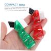 BELLIFFY Mini Denture Toothbrush 3Pcs Pack Comfortable Bristles Double-Ended for Adults Daily Oral Care and Denture Cleaning view 4