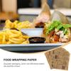 100 Pcs Greaseproof Paper Sheets,Baking Paper,Baking Parchment,Food Burger Papers for Bread Sandwich Burger Pizza Fries(28x38cm) view 3