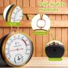 2-in-1 Sauna Thermometer and Hygrometer, Stainless Steel Round Sauna Thermo-Hygrometer High Accuracy Sauna Accessories, Digital Thermo-Humidity Meter for Steam/Sauna Room/Home Office view 3