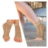 QSCTYG 1Pair Ankle Brace Compression Sleeve - Relieves Achilles Tendonitis, Joint Pain. Plantar Fasciitis Sock with Foot Arch Support(Pink,L XL) view 2