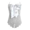 Babydoll Lingerie Set, See Through Plus Size Bodysuit Babydoll G String Womens Sexy Cosplay Lingerie Set Naughty Roleplay Costume view 2