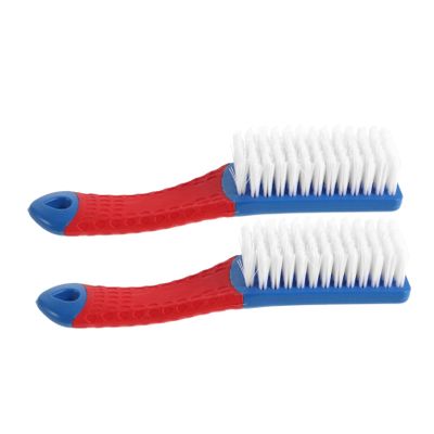 HOMSFOU 2pcs Shoe Brush Soft Bristle Laundry Scrub Brush Household Cleaning Tool for Sneaker Boot Care Use Carpet Clothes