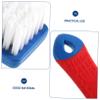 HOMSFOU 2pcs Shoe Brush Soft Bristle Laundry Scrub Brush Household Cleaning Tool for Sneaker Boot Care Use Carpet Clothes view 3