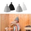 BELOWSYALER 2PCS Sauna Hats Felted Wool Caps Spas Headwear High Temperature Resistant Hat for Steam Baths and Showers view 2