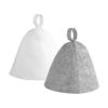 BELOWSYALER 2PCS Sauna Hats Felted Wool Caps Spas Headwear High Temperature Resistant Hat for Steam Baths and Showers view 3