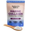 Benjamin Button Pure Marine Collagen Powder - Hydrolysed Peptides (Type I) from Wild-Caught Fish - Unflavoured, 400g - Hair, Skin, Nail, Joint & Bone Support - Halal, Keto & Paleo Friendly