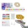 8/18 Knot Dyeing Kit for Kids and Adults, Knot-Dyeing Art Craft Kit for Kids Girls Boys Adults with White T Shirt, Backpack, Table Cloth and Apron, DIY p