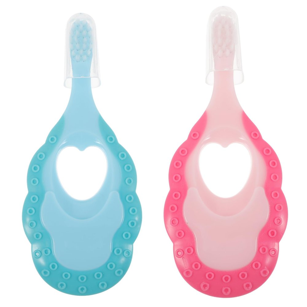 WRITWAA 2pcs Soft Bristle Boys and Girls Cartoon Toothbrush Travel Boy Girl Toothbrush for Household Use