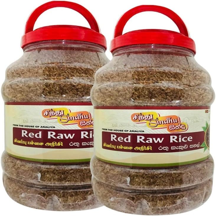 Sindhu Red Raw Rice 5kg Soft Texture and Aroma Ideal for Daily Cooking Product from Sri Lanka Pack of 2