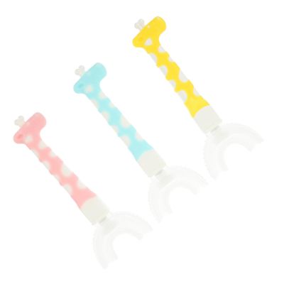TOVINANNA 3pcs U-Shaped Boy Girl Toothbrush Boys and Girls Toothbrush for Years Old Teeth Cleaning Tool
