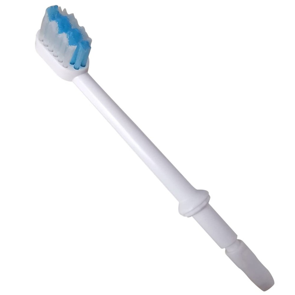 ERINGOGO Replacement Brush Heads Abs Material Designed to Clean Below The Gumline 8pcs White Colour for Effective Teeth Plaque Removal for Oral Irrigator Compatible with Most Models