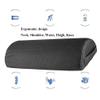 15.7 * 7.87 * 3.93in, Footrest for Under Desk, Memory Foam Foot Stool for Office or Home, Ergonomic, Improves Posture Leg Support Stool, for Foot Pain Relief, Black view 4