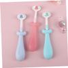 DINHEAROM 3pcs Cute Decorative Boys and Girls Soft Bristles Toothbrush for Boy Girl Manual Cleaning Brush view 2