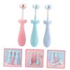 DINHEAROM 3pcs Cute Decorative Boys and Girls Soft Bristles Toothbrush for Boy Girl Manual Cleaning Brush view 3