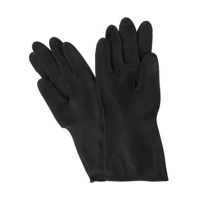 Veemoon 1 Pair Reusable Dishwashing Gloves Kitchen Cleaning Rubber Gloves with Extended for Oil Stain Resistance for Kitchen Bathroom Car Cleaning