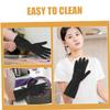 Veemoon 1 Pair Reusable Dishwashing Gloves Kitchen Cleaning Rubber Gloves with Extended for Oil Stain Resistance for Kitchen Bathroom Car Cleaning view 2