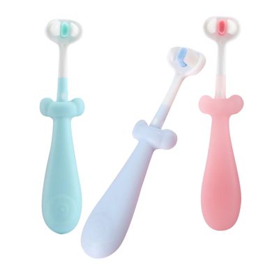 HONITANO 3pcs Cute Soft Bristles Toothbrush for Boys and Girls Decorative Boy Girl Manual Cleaning Toothbrush