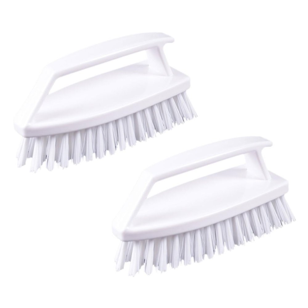 Veemoon 2Pcs Multi Functional Cleaning Brush for Clothes Shoes Fabrics Compact Laundry Assistant for Home Travel Gentle Surfaces for Kitchen and Bathroom Use