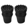 OUNONA 2pcs Slip Foot Pads for Crutches Black Walking Stick Accessories for Seniors for Outdoor Hiking and Indoor Use view 1