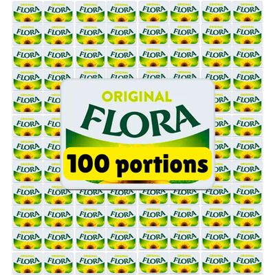 Floras spread - Vegan butter spreadable mini portions (100 x 10g)