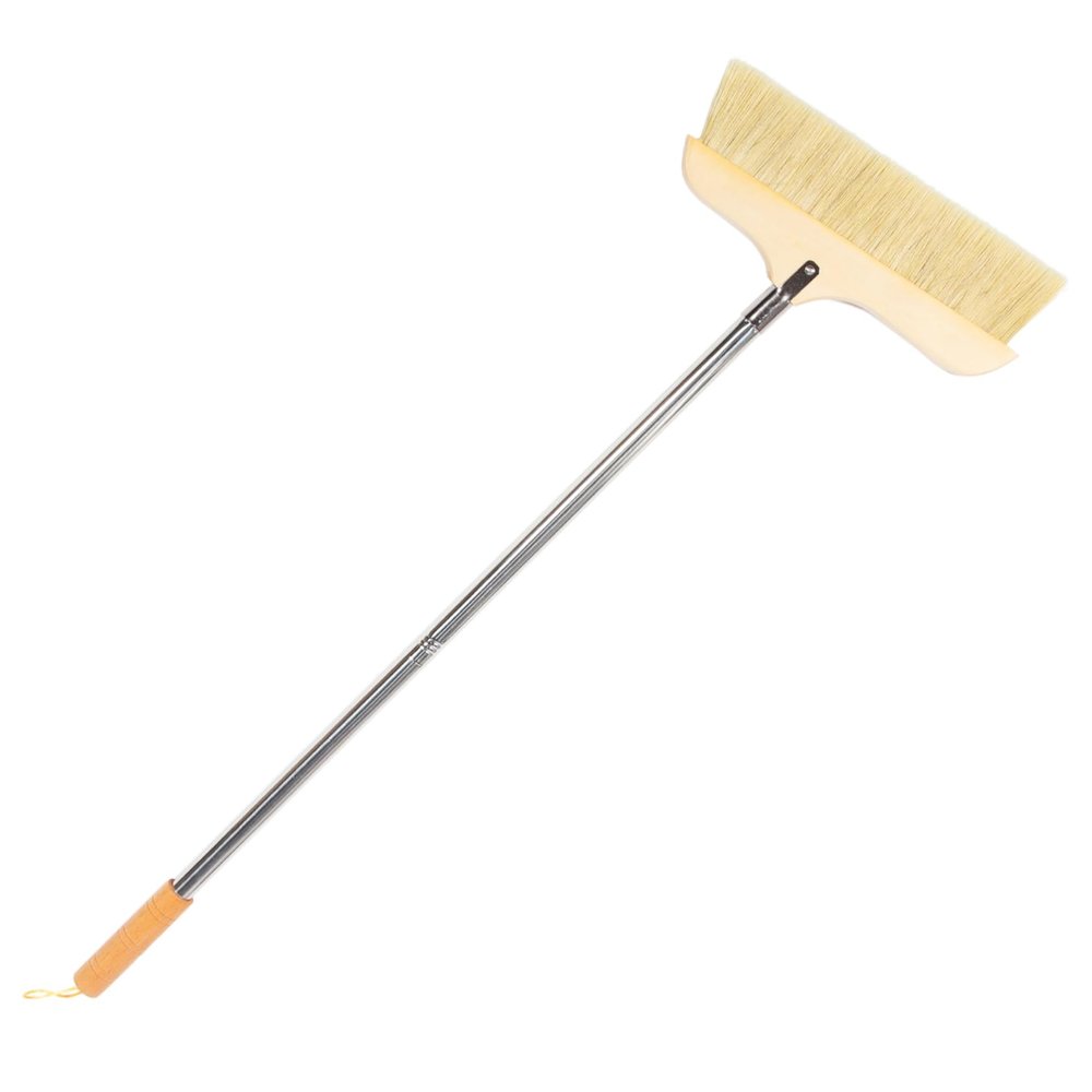 VICASKY Wood Broom Brush Long Handle Soft Bristles for Kitchen Floor Cleaning Household Sweeper for Indoor Sweep