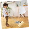 VICASKY Wood Broom Brush Long Handle Soft Bristles for Kitchen Floor Cleaning Household Sweeper for Indoor Sweep view 2