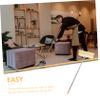 VICASKY Wood Broom Brush Long Handle Soft Bristles for Kitchen Floor Cleaning Household Sweeper for Indoor Sweep view 3