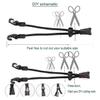 BAZEITFLOW 2pcs Round Mask Lanyards Extension Straps with Anti-Slip Ear Hook, Comfortable Plastic and Polyester Hanging Straps for Adults and Children to Prevent Mask Loss and Relieve Ear view 2