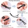 BAZEITFLOW 2pcs Round Mask Lanyards Extension Straps with Anti-Slip Ear Hook, Comfortable Plastic and Polyester Hanging Straps for Adults and Children to Prevent Mask Loss and Relieve Ear view 4