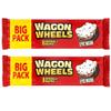 Twin Pack of Wagon Wheels 2 x 8 Individually Wrapped Biscuits Classic Chocolate Coated Mallow view 1