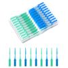 ACSKD 200 Pack Dental Picks,Soft Silicone interdental Brushes Braces Brush,Disposable Teeth Cleaning Tools Dental Floss Picks,Mix Colors view 1