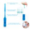 ACSKD 200 Pack Dental Picks,Soft Silicone interdental Brushes Braces Brush,Disposable Teeth Cleaning Tools Dental Floss Picks,Mix Colors view 4