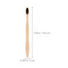 Beaupretty 6pcs Natural Biodegradable Bamboo Toothbrushes Bristles Toothbrush for Home Travel Use view 2