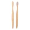 TOPPERFUN Bamboo Toothbrush with Flexible Soft Bristles for Adults 2pcs Comfortable to Use Eco Friendly Natural Bamboo Handle Effectively Removes Calculus, for Daily Oral Care view 1