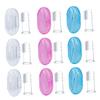 Veemoon Silicone Finger Toothbrush Set Gentle Oral Cleaning Brush 9pcs with Storage Boxes to Reduce Tartar Buildup for Babies and Toddlers Suitable for Newborns and Young Boys and Girls view 1