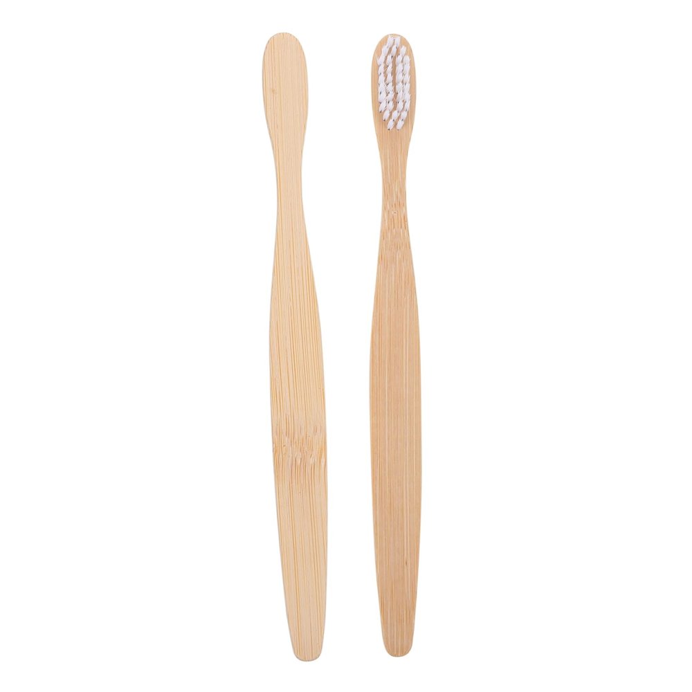 BESTYASH 2pcs Adult Bamboo Toothbrush with Smooth Surface and Safe, Flexible Bristles Natural Tooth Brush for Effective Tooth Cleaning
