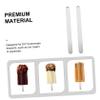 VICASKY 50pcs DIY Acrylic Ice Cream Sticks Cake Pops Sticks Reusable Ice Lolly for Crafting Activities view 3