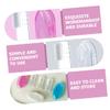 KOCKSHION 9pcs Silicone Baby Finger Toothbrush Set Storage Boxes, Soft Newborn Teeth Cleaner and Oral Massager for 0-3 Years Old Infants, Teething Brush in, Blue, and Pink view 2