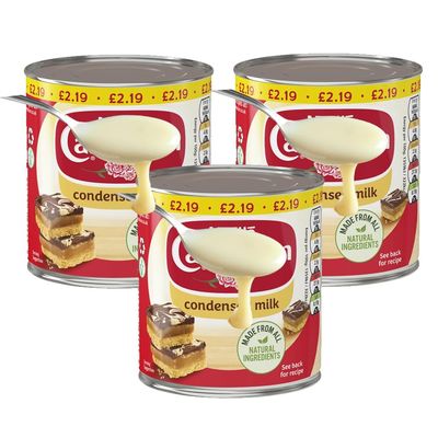 Condensed Milk 397g Can Ctn Perfect for Baking & Desserts, Sweetened Condensed Milk (03 Tins)