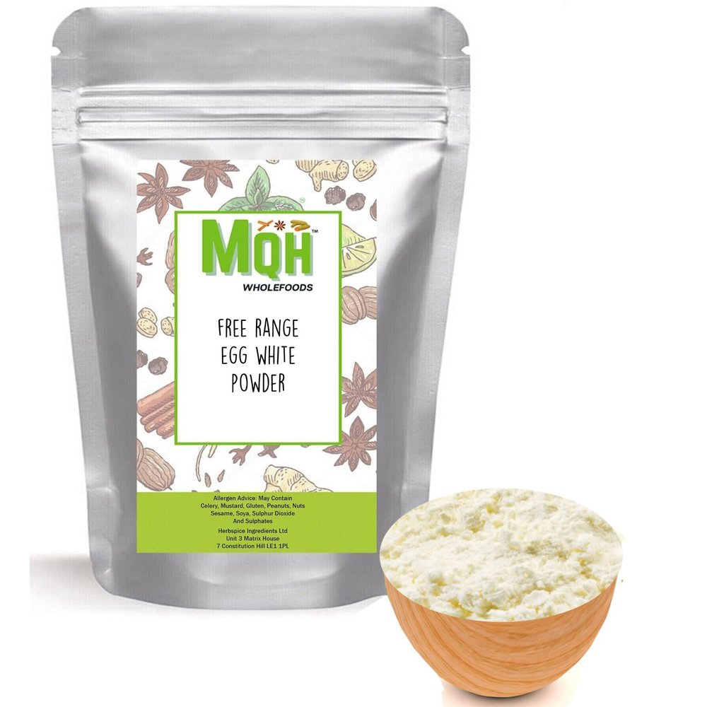 MQH Wholefoods Free Range Egg White Powder Cooking Baking | Albumin Protein Premium Quality! (500g)