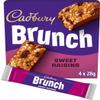 Cadbury Brunch Sweet Raisins Cereal Bars, Oats, Crispies & Bran Flakes dipped in Smooth Milk Chocolate for Snacking, Multipack, 4 x 28 g view 2