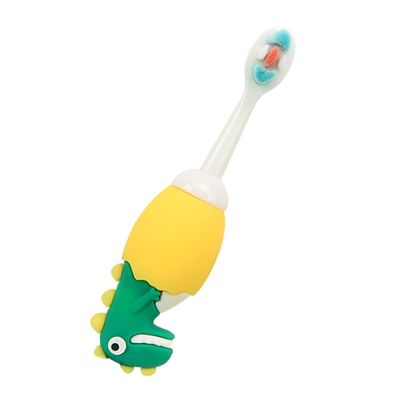 OUNONA Soft Silicone Baby Toothbrush with Tongue Cleaner for Children, Portable White Pp Material Oral Cleaning Stick, for Christmas and Birthday Random Color