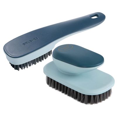 FOMIYES 2pcs Household Cleaning Brush Set with Soft Bristles and Lightweight Abs Nylon Material for Shoe and Clothing Cleaning in Home and Bathroom